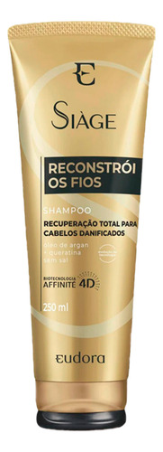 Shampoo Eudora Siàge Reconstrói Os Fios 250ml