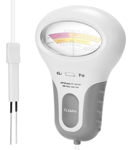 Medidor De Cloro 2 En 1 Ph Pc-102 Ph Tester De Cloro