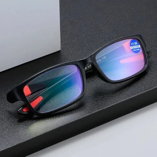 Lentes Lectura Progresivos Antireflex Uv400 Material Tr90 Negro Y Gris Único