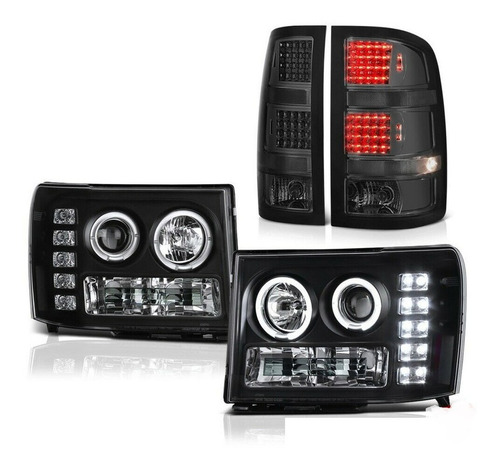 Opticos 08-14 Gmc Sierra 3500 Slt Kit Focos Led