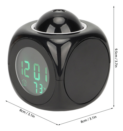 Reloj Despertador Clear Projection, 5 Alarmas Musicales