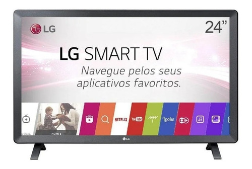 Imagem 1 de 7 de Smart Tv Monitor LG 24 Led Wi-fi Webos 3.5 Dtv Time Machin