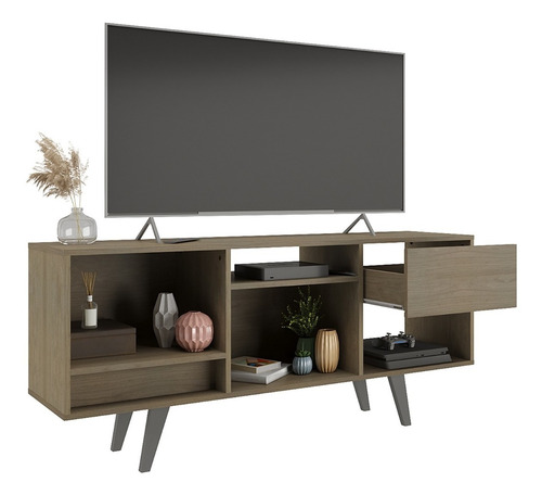 Imagen 1 de 5 de Rack Bajo Para Tv Con Cajón Rk-2111. Que Sal!