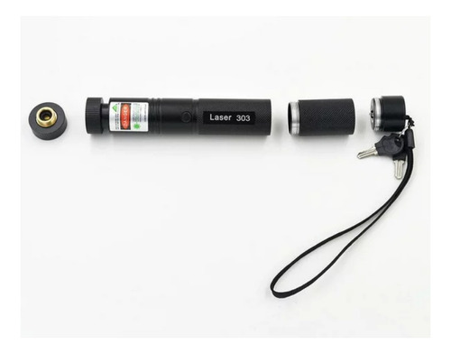 Apuntador Laser Verde Batería Recargable 100mw Con Llave Verde
