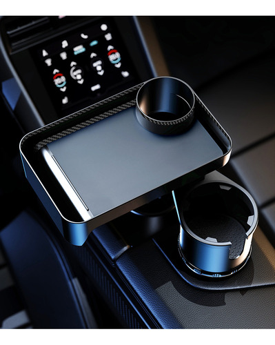 Expansor Portavasos 2 En 1 Para Coche, Bandeja Ajustable Y T