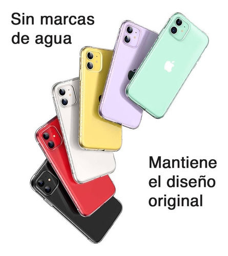 Imagen 7 de 10 de Estuche iPhone 11 - 11 Pro Carcasa Silicona Transparente