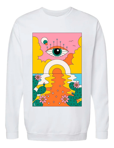 Suéter Ojo Sweater Hombre Paisaje Pycodelic Arte Loca