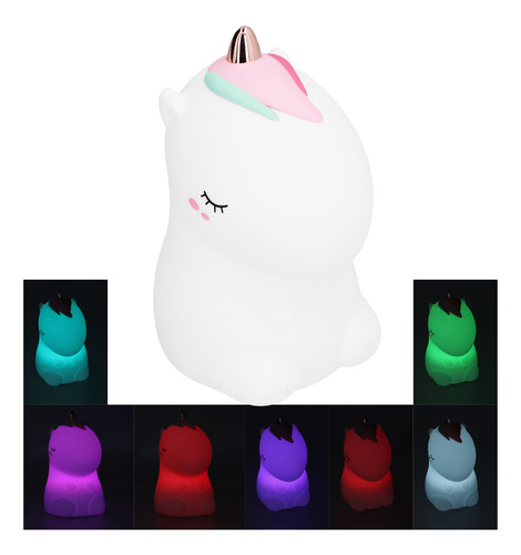 Lámpara De Noche Led Con Forma De Animal, Carga Usb, Silicon