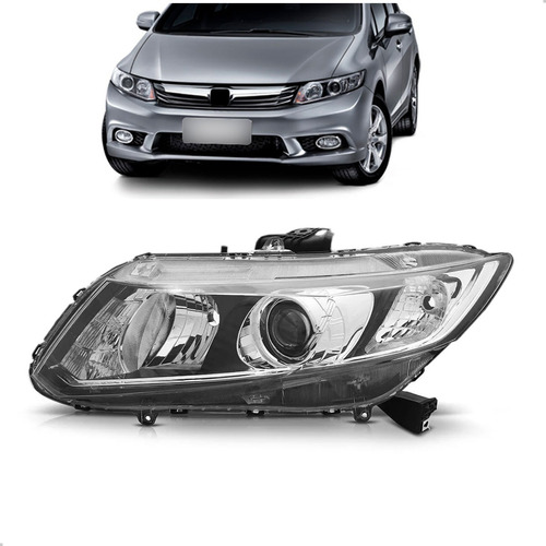 Farol Para Honda Civic 2013 2014 2015 2016 Eletrico C/ Motor