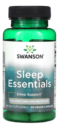 Swanson Sleep Essentials 60 Caps, Apoyo Sueño, Descanso