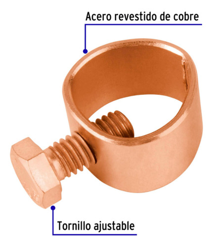 Kit De Varilla Para Tierra Física 1/2 X 1m Con Conector