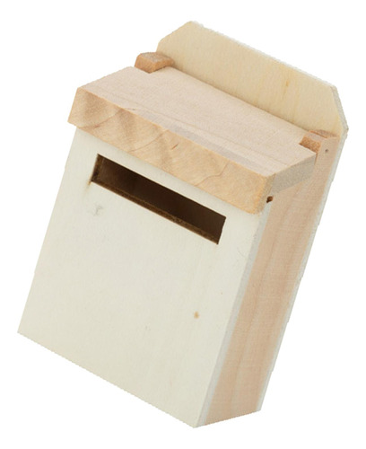 Mini Buzón De Correo De Madera Para Casa De Muñecas 1:12,