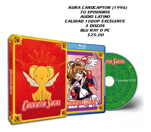 Anime Sakura Cardcaptor Serie Completa 1080p