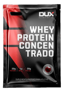 Suplemento em pó Dux Nutrition Whey Protein Concentrado sabor cookies em sachê de 28g