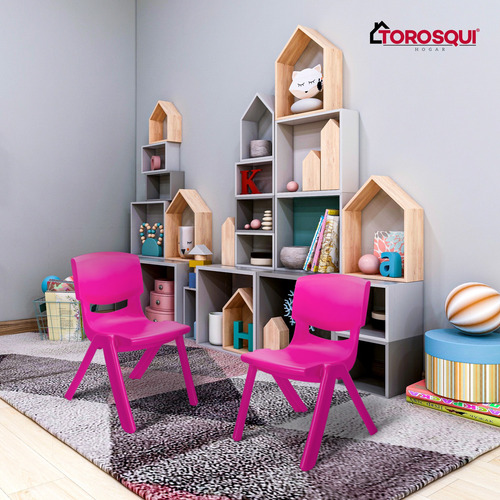Silla Para Niños De Plástico Resistente | 2 Pack | Torosqui