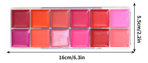 Multicolor, 12 Cores, Boca, Brilho Labial Vermelho, Maquiage