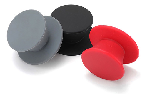 Perilla Pomo Silicon Tapa Olla Cocina Resistente Calor Rojo
