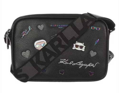Karl Lagerfeld Maybelle Double Zip Charm Crossbody K-pins