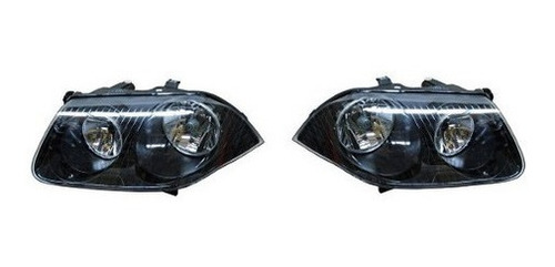 Par Juego Faros Vw Jetta Clasico 2008 - 2014 F/negro Tyo