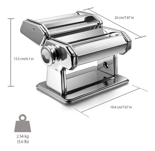 Máquina Para Hacer Pasta 9 Ajustes De Grosor