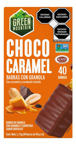 Barra Choco Caramel De Green Mountain® Caja De 1.2 Kg Con 40