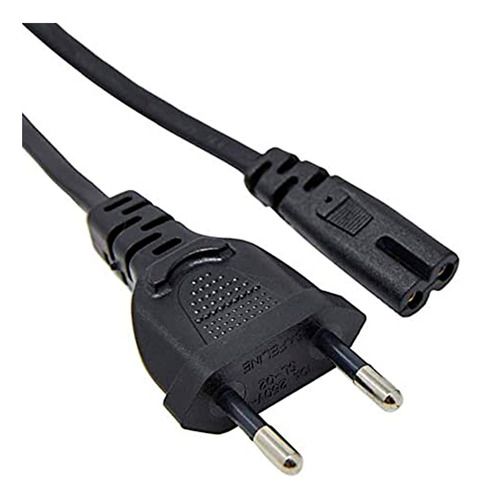 5 Cabos De Energia Bipolar 1,5m 2 Pinos Bivolt Ps4 Ps3 Tv Nf