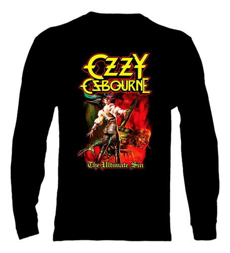 Polera Manga Larga Ozzy Osbourne - Ver 03 - The Ultimate Sin