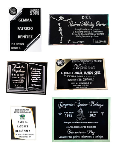 Placa Aluminio Grabada, Diploma, Reconocimiento, Urna, Grupo