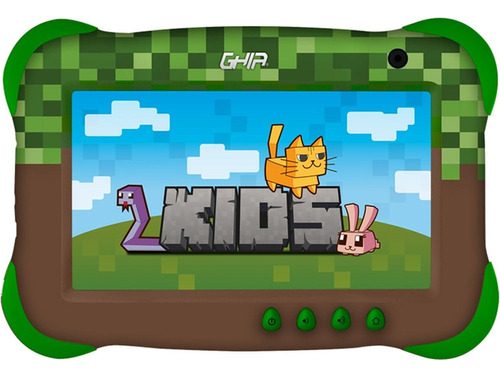 Tablet Kids Ghia 7 Pulgadas 2gb Ram 32gb Memoria Android 13 Minecraft Color Verde Modelo GK133M2