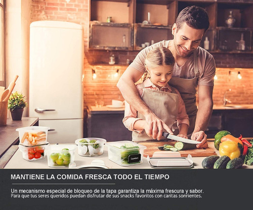 Recipientes Hermeticos Plastico Contenedores Juego De Cocina