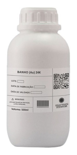 Banho De Ouro 24k 500ml Galvanoplastia