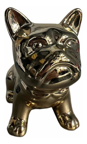 Escultura De Bulldog Pug  Adorno Para Decoración