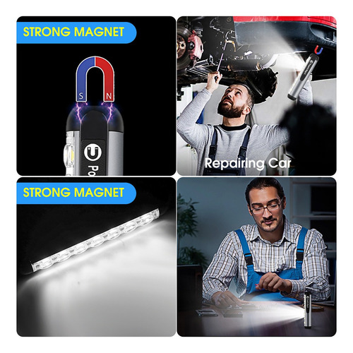 Mini Linterna Led Portátil Ultrabrillante, Lámpara Magnética
