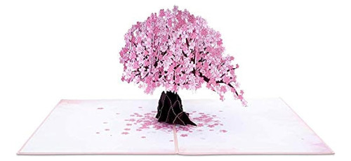 Tarjeta Emergente Paper Love Cherry Blossom, Tarjetas De Fel