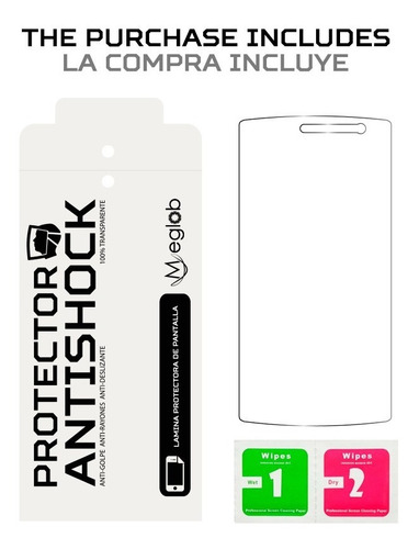 Doogee homtom ht70-1x antireflex anti-shock protector de pantalla
