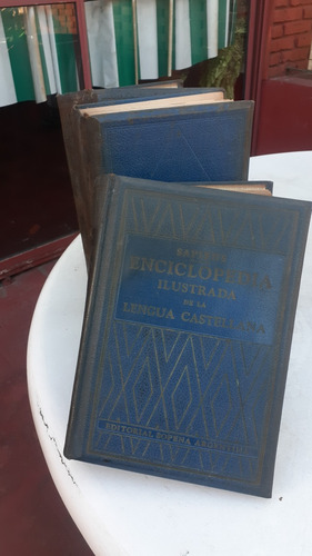 Enciclopedia Lengua Castellano 3 Tomos Con Mueble Original