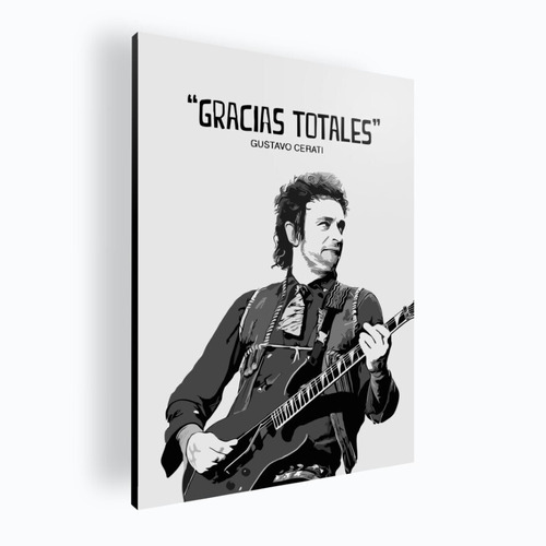 Cuadro Decorativo Mural Poster Gustavo Cerati 30x42 Mdf