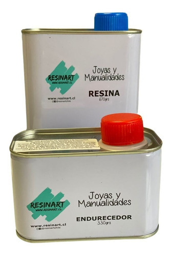 Kit Resina Epóxica Cristal Joyas Y Manualidades Resinart 1kg Color Transparente