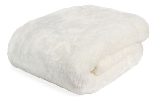 Manta Sherpa Blanca, Sillon, Pie De Cama 1 M X 1,80 M