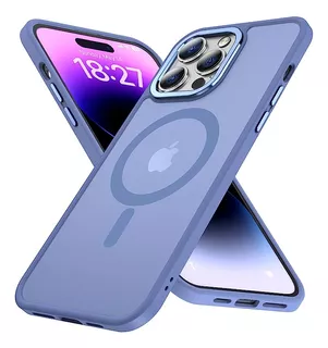 Funda Kisen Magnetica Para iPhone 14 Pro (celeste)