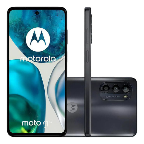 Motorola Moto G52 128 Gb + 4 Gb Ram Negro Openbox (Reacondicionado)