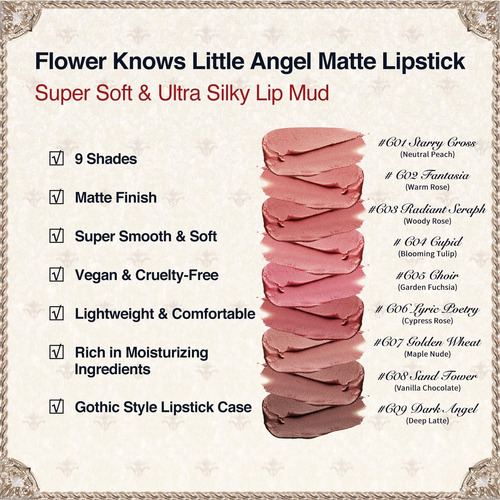 Batom Flower Knows Little Angel Lip Mud Matte 3,5 Ml C04