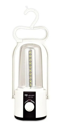 Lampião De Led Luminária Recarregável 8w Bi-volt Dp-7048c