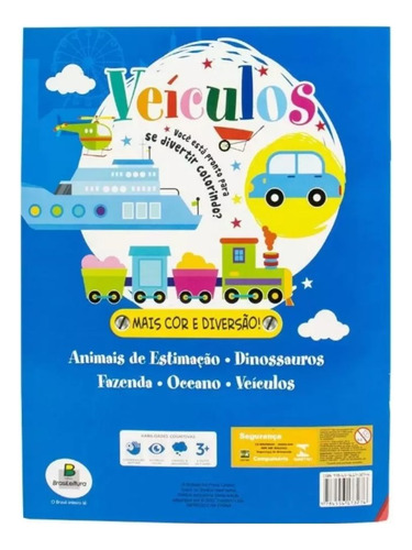 Meu Kit Livro De Colorir C/ 5 Mini Carrinhos - Todolivro