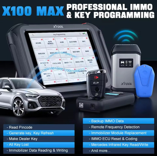 Scanner X100 Max Xtool Programador Codificador De Chaves