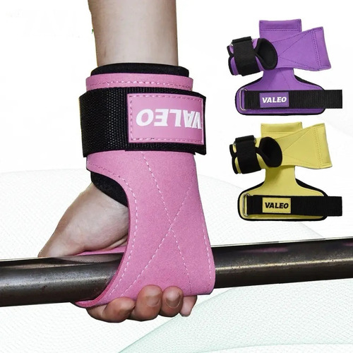 Straps Ajustable Muñequera Gimnasio Valeo Cuero Premium