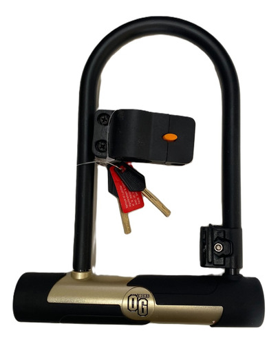 Cadeado Trava U-lock Onguard 5816 Chaves Bicicleta Moto