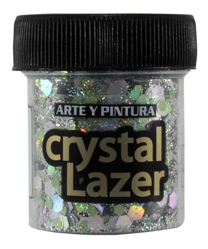 Escarchas Glitter Crystal Plata X2 Unids