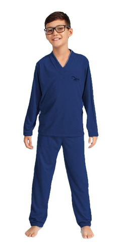 Kit 2 Pijama Infantil Menino Longo Manga Comprida Calça