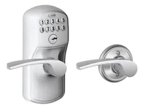Comprar Schlage Fe575 Ply 626 Fla Entrada Teclado Cromado Mmg